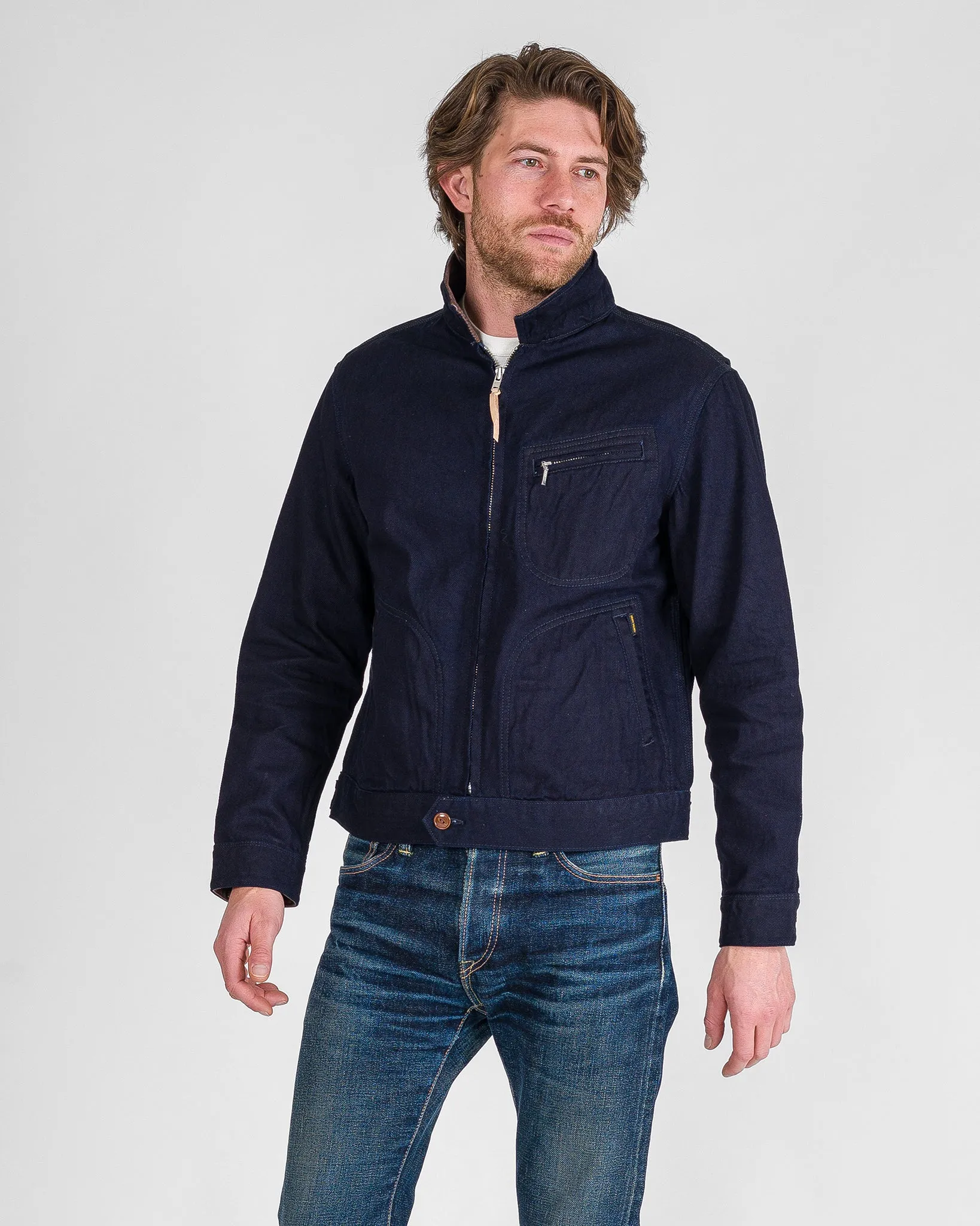 12oz Kersey Work Jacket - Indigo/Black