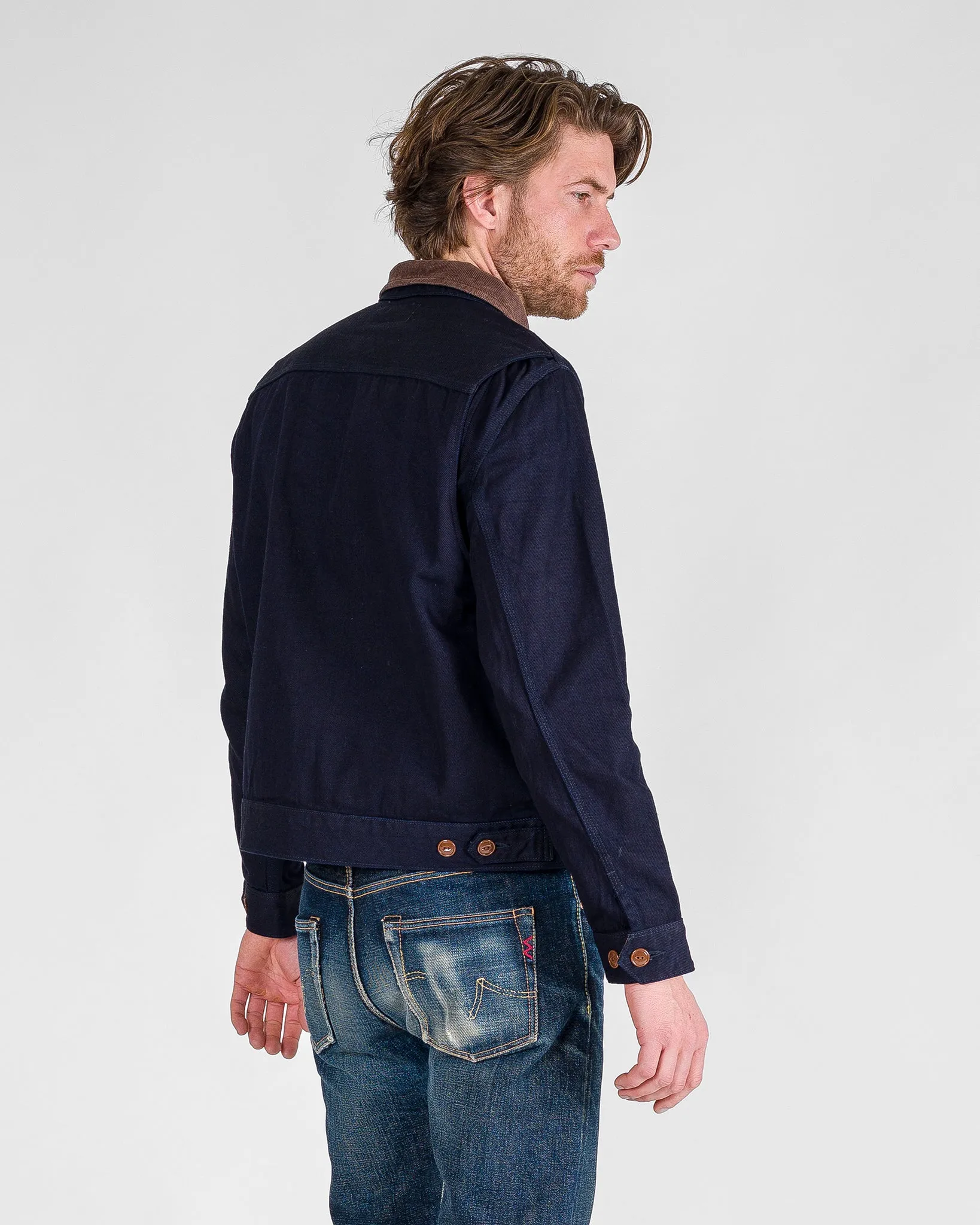 12oz Kersey Work Jacket - Indigo/Black