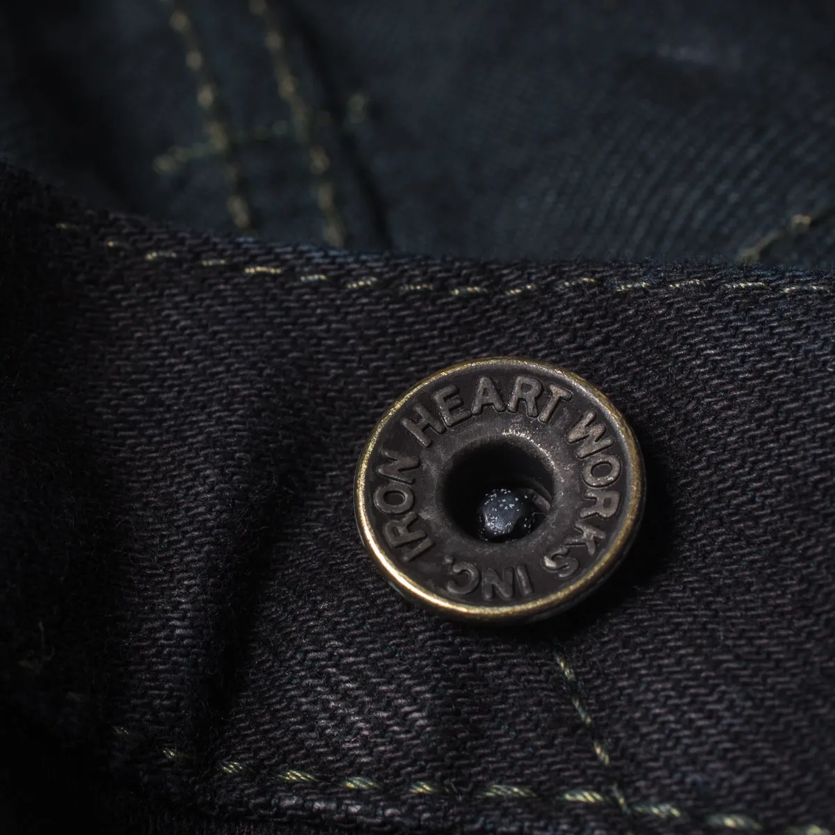 14oz Selvedge Denim Slim Cut Jeans - Indigo Overdyed Black