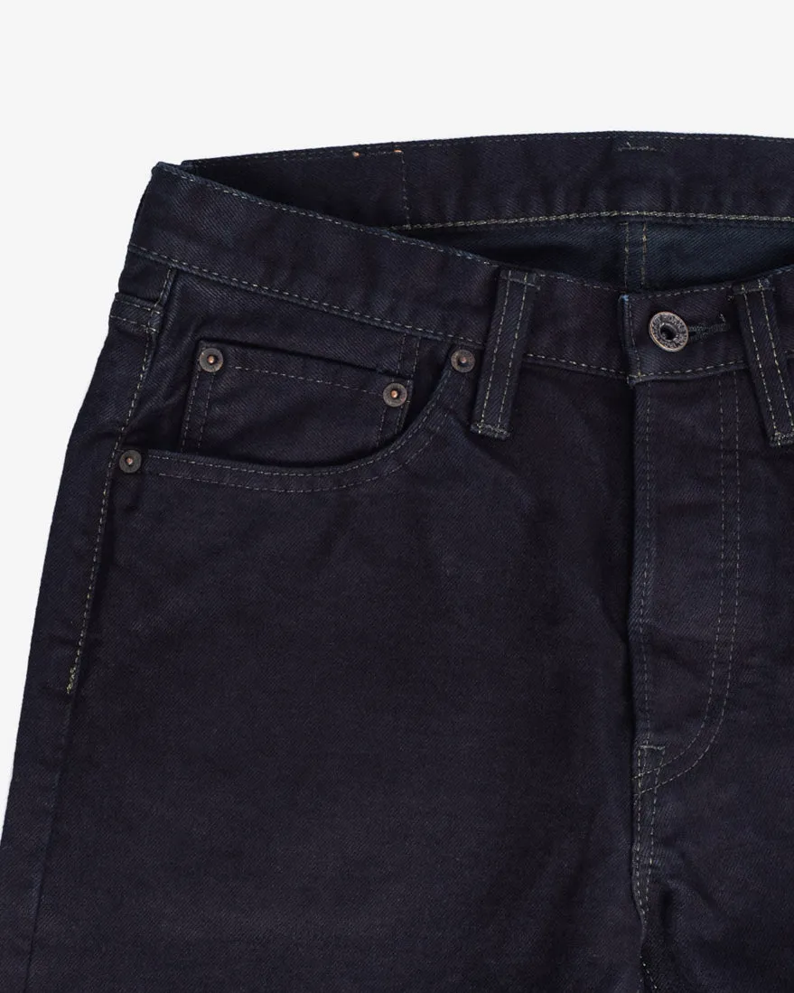 14oz Selvedge Denim Slim Cut Jeans - Indigo Overdyed Black