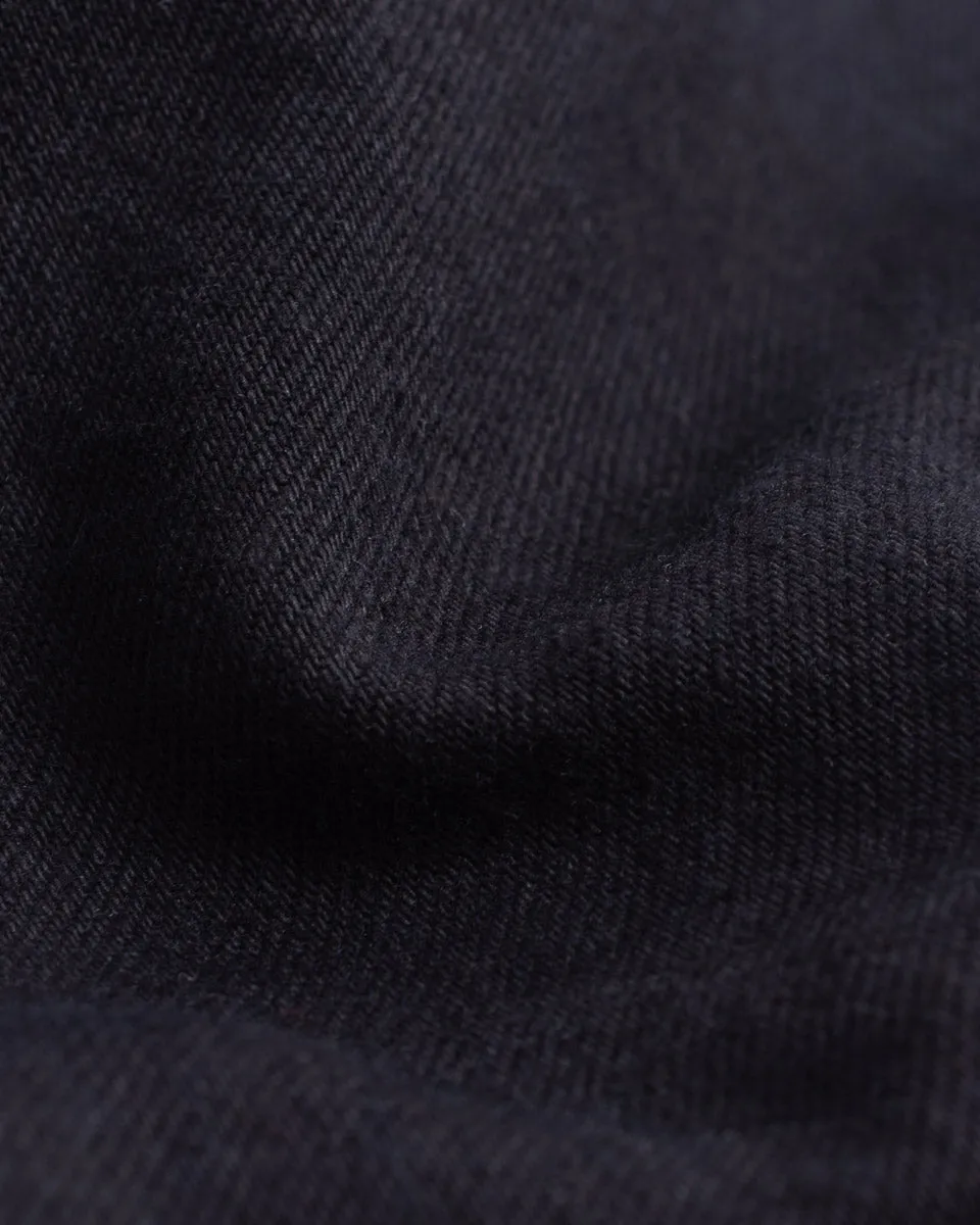 14oz Selvedge Denim Slim Cut Jeans - Indigo Overdyed Black