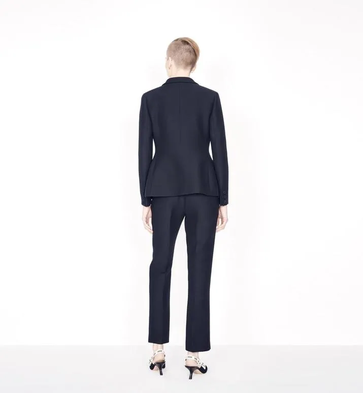 Bar Jacket • Black Wool and Silk