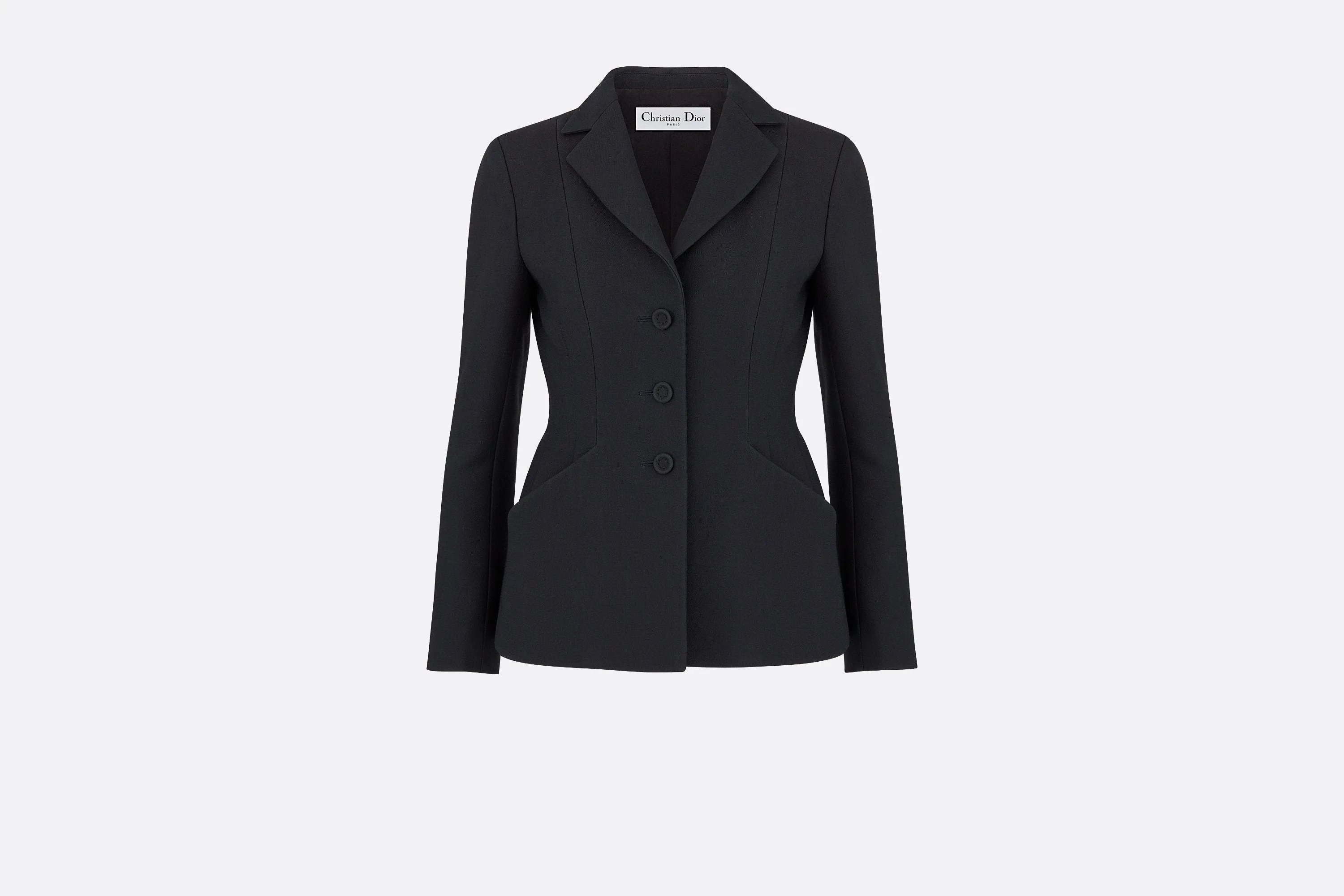 Bar Jacket • Black Wool and Silk