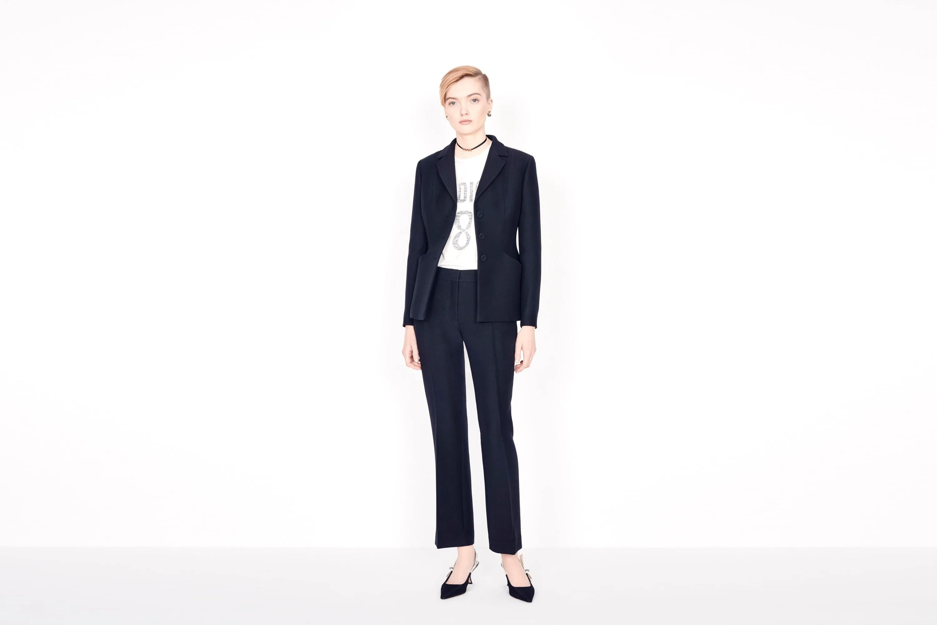 Bar Jacket • Black Wool and Silk