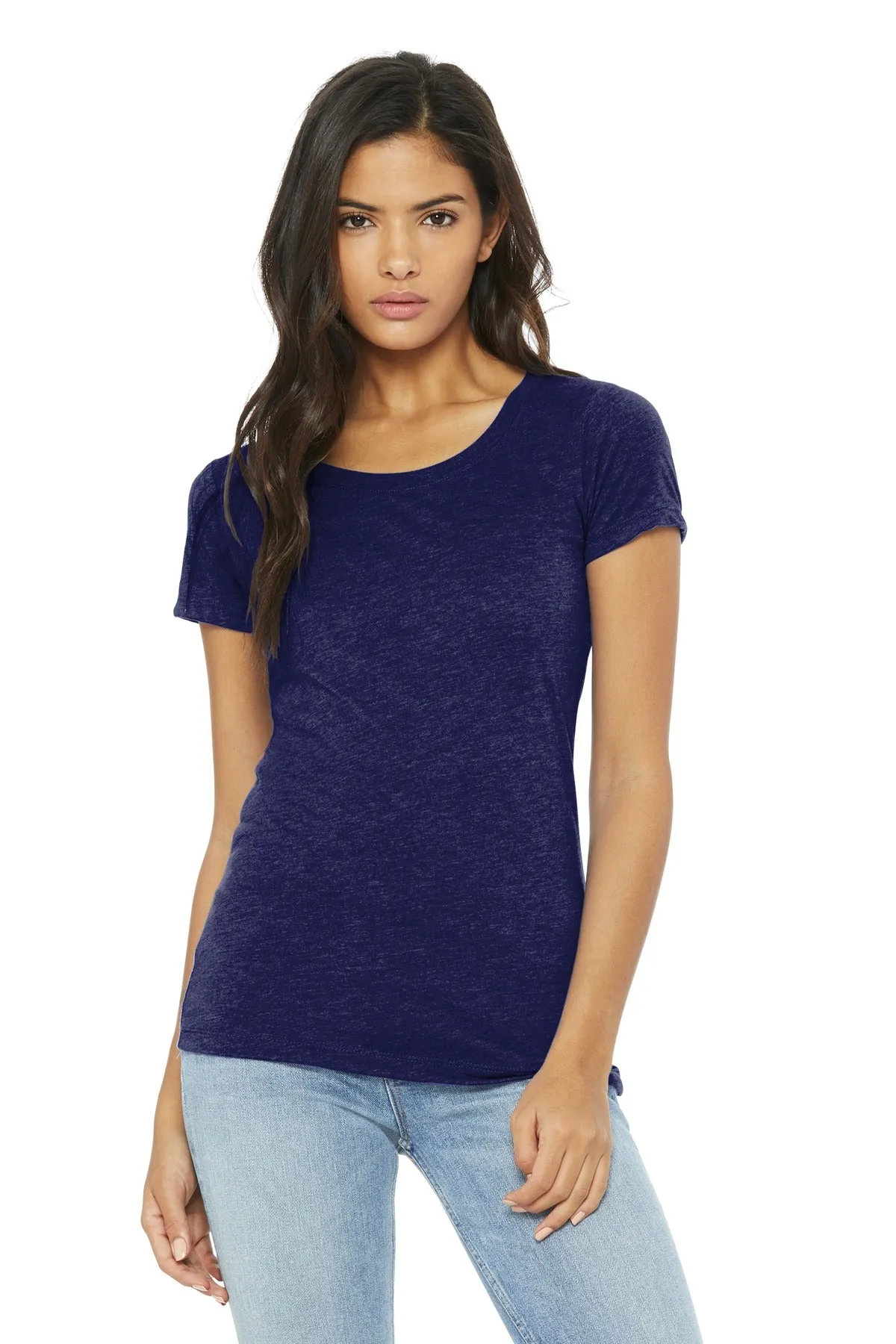 BELLA CANVAS  Women's Triblend Short Sleeve Tee. BC8413 Navy Triblend