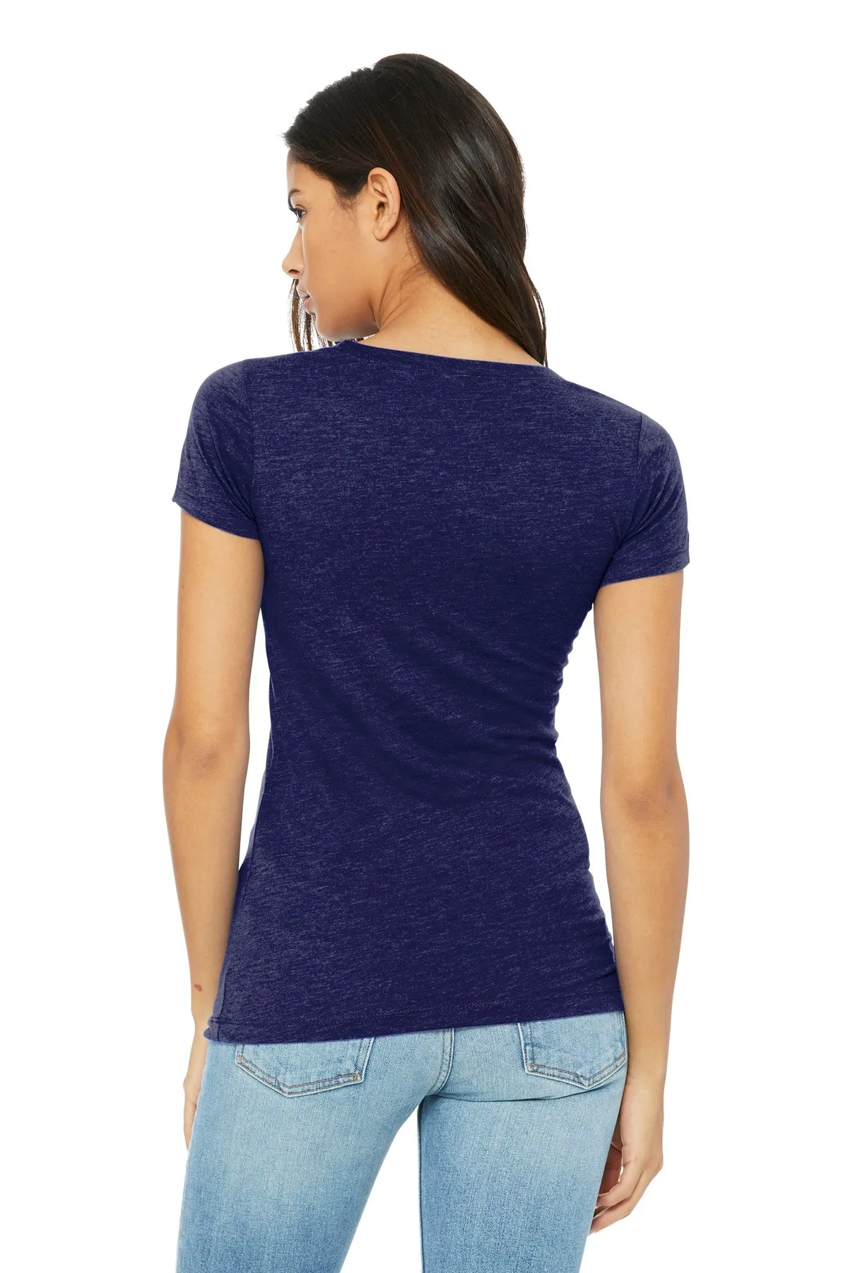 BELLA CANVAS  Women's Triblend Short Sleeve Tee. BC8413 Navy Triblend