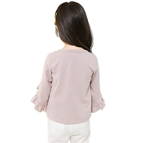 Colorful Childhood Ruffle Bat T-Shirt - Girls Size 6-7t