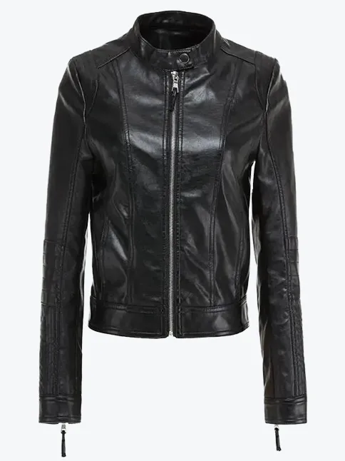 European Style Slim Biker Leather Jacket