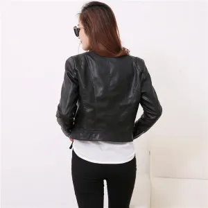 European Style Slim Biker Leather Jacket