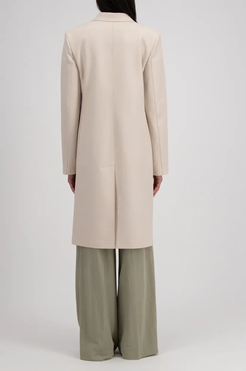 Harris Wharf London Double Breasted Coat - Cream