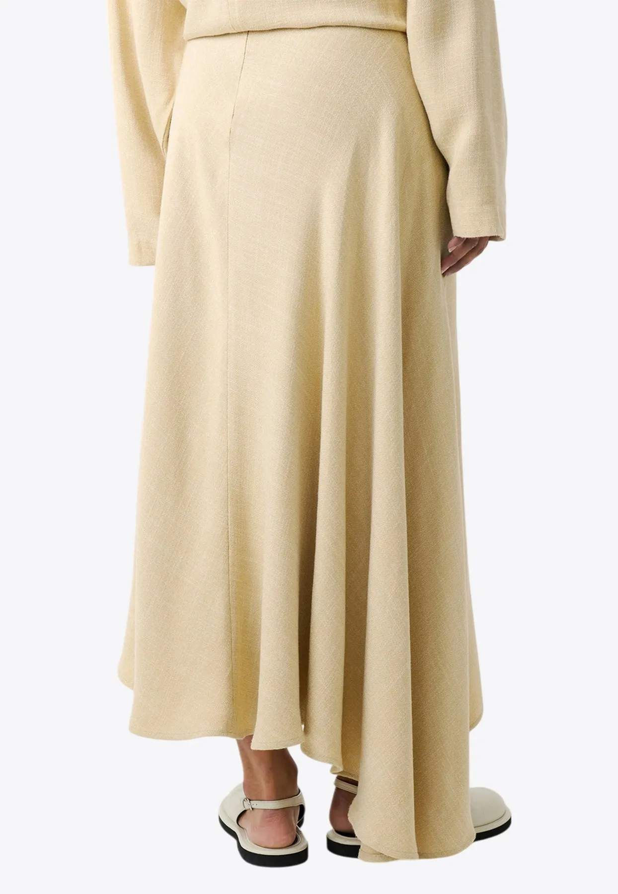 Hirta Asymmetric Midi Skirt
