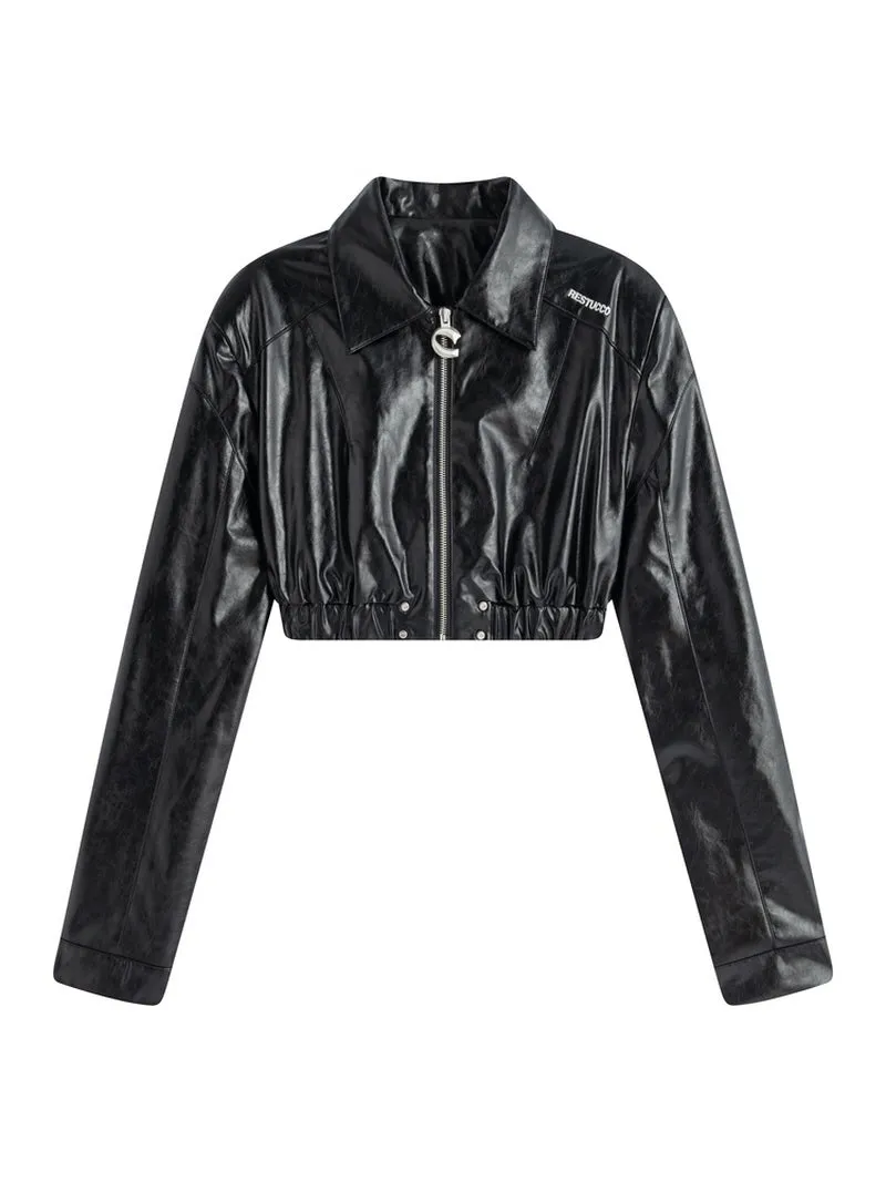 Hot Tie Black Biker Jacket