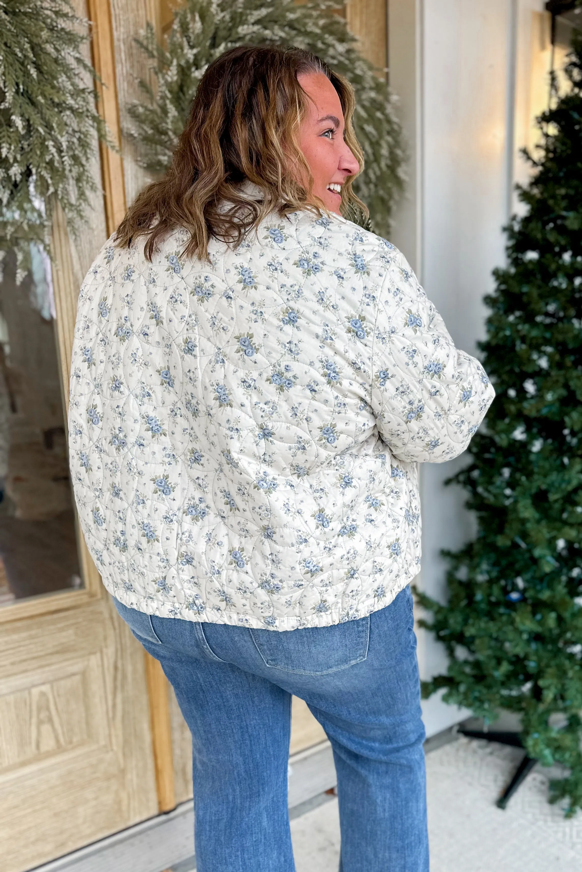 Judson Quilted Floral Button Down Jacket *FINAL SALE*