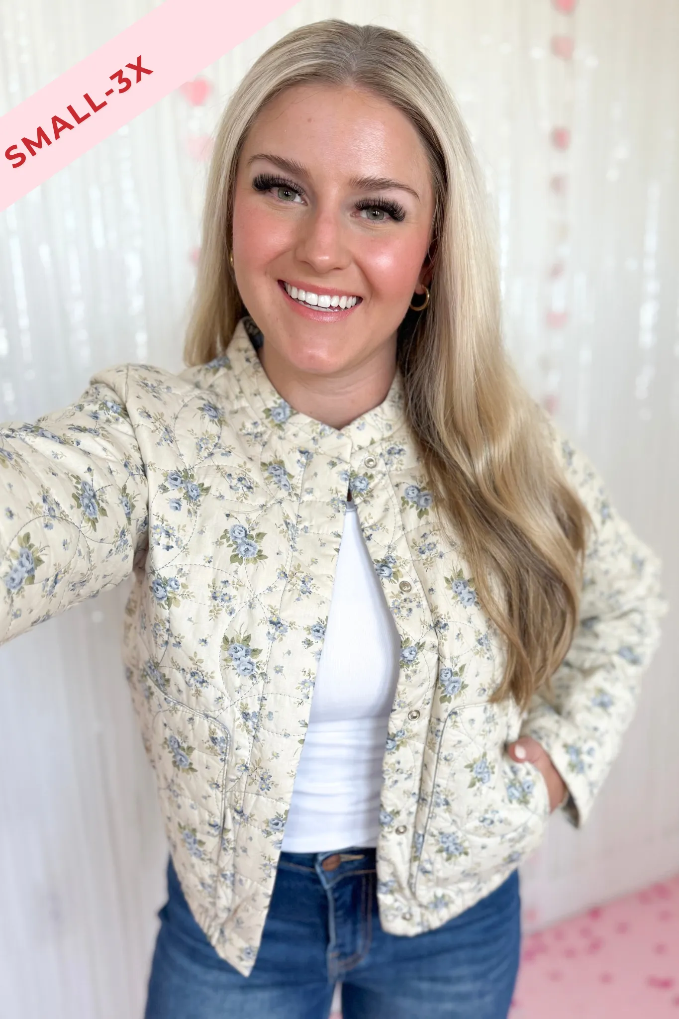Judson Quilted Floral Button Down Jacket *FINAL SALE*