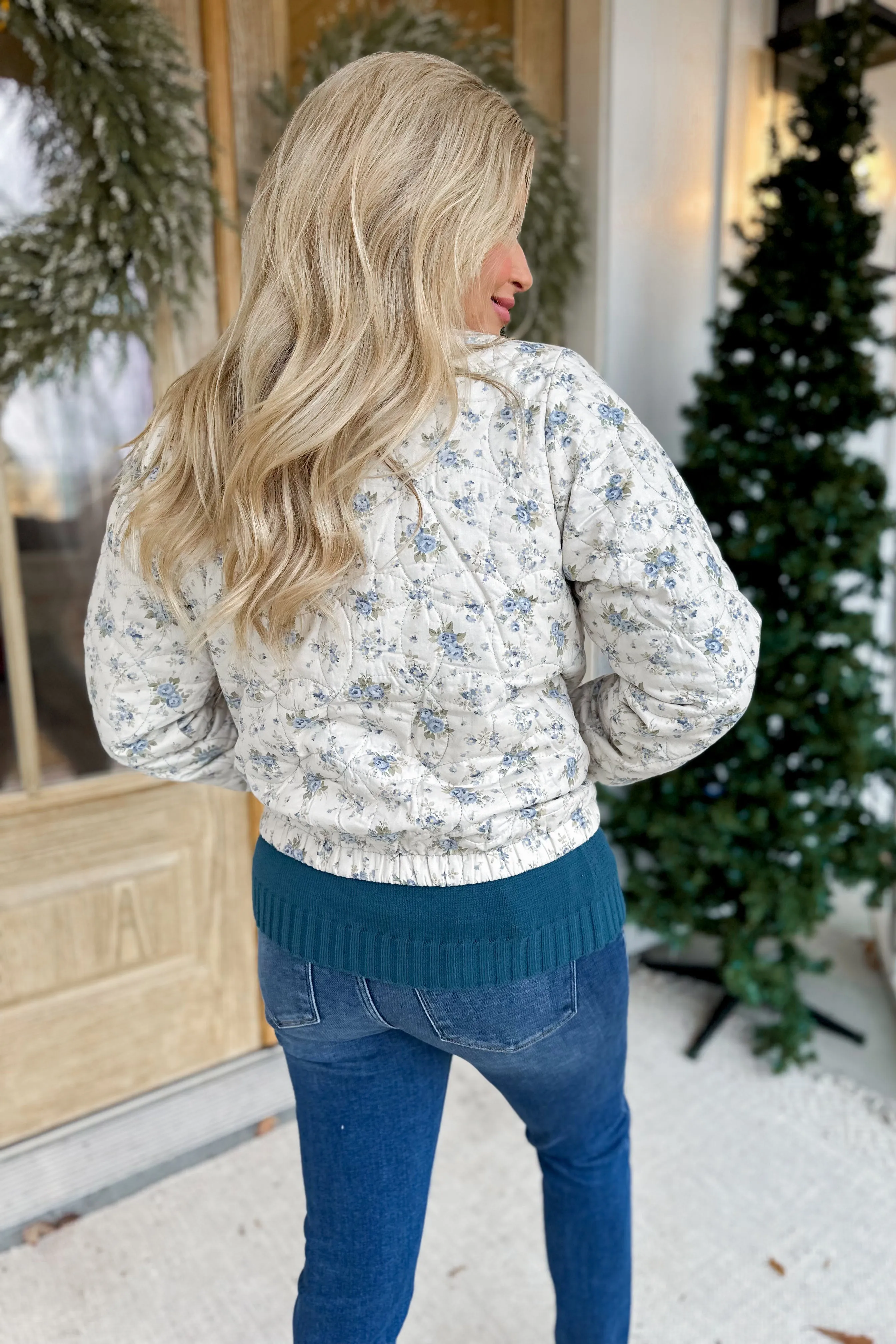 Judson Quilted Floral Button Down Jacket *FINAL SALE*