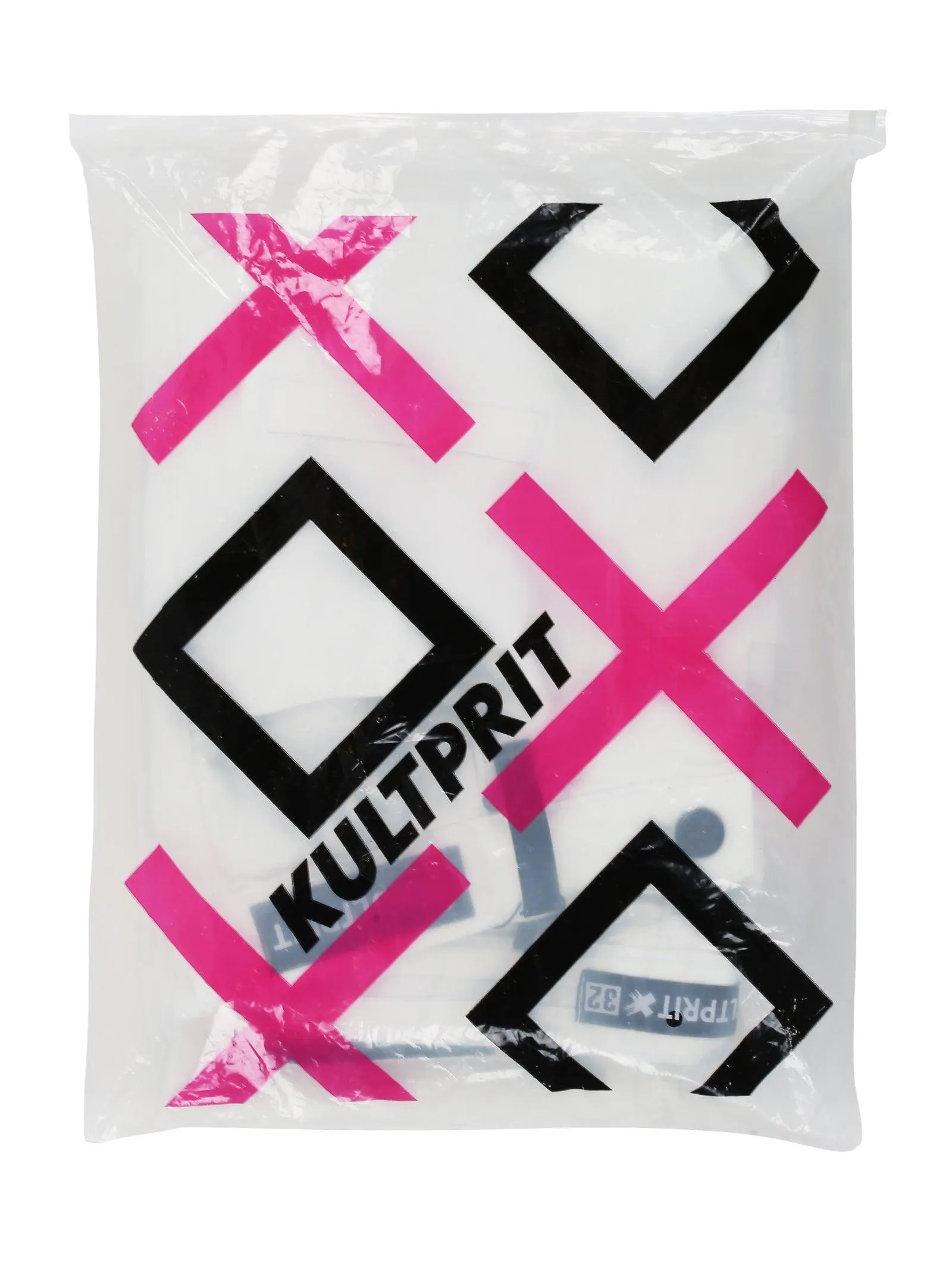 Kultprit sleeveless jacket with chain & back print