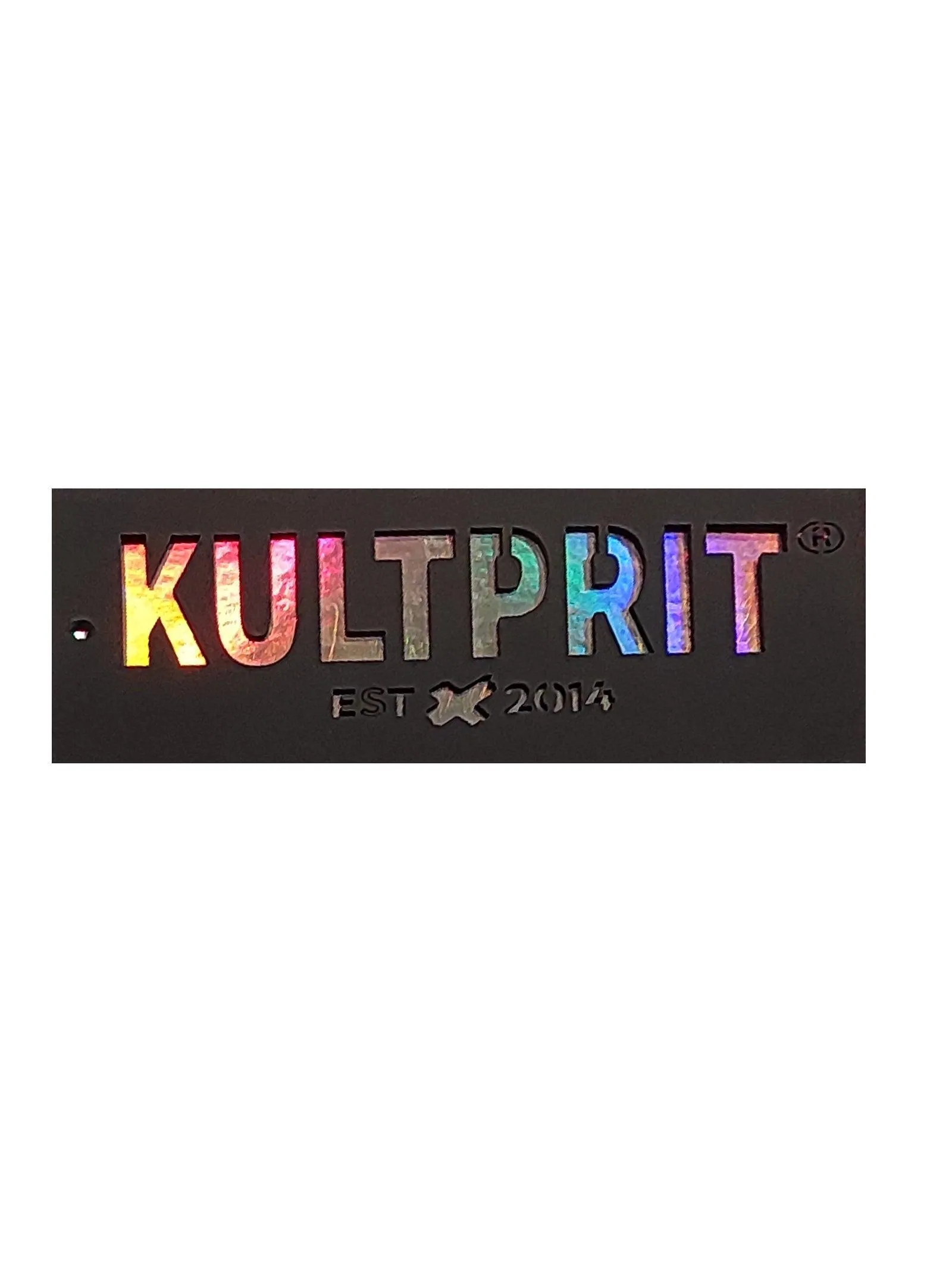 Kultprit sleeveless jacket with chain & back print