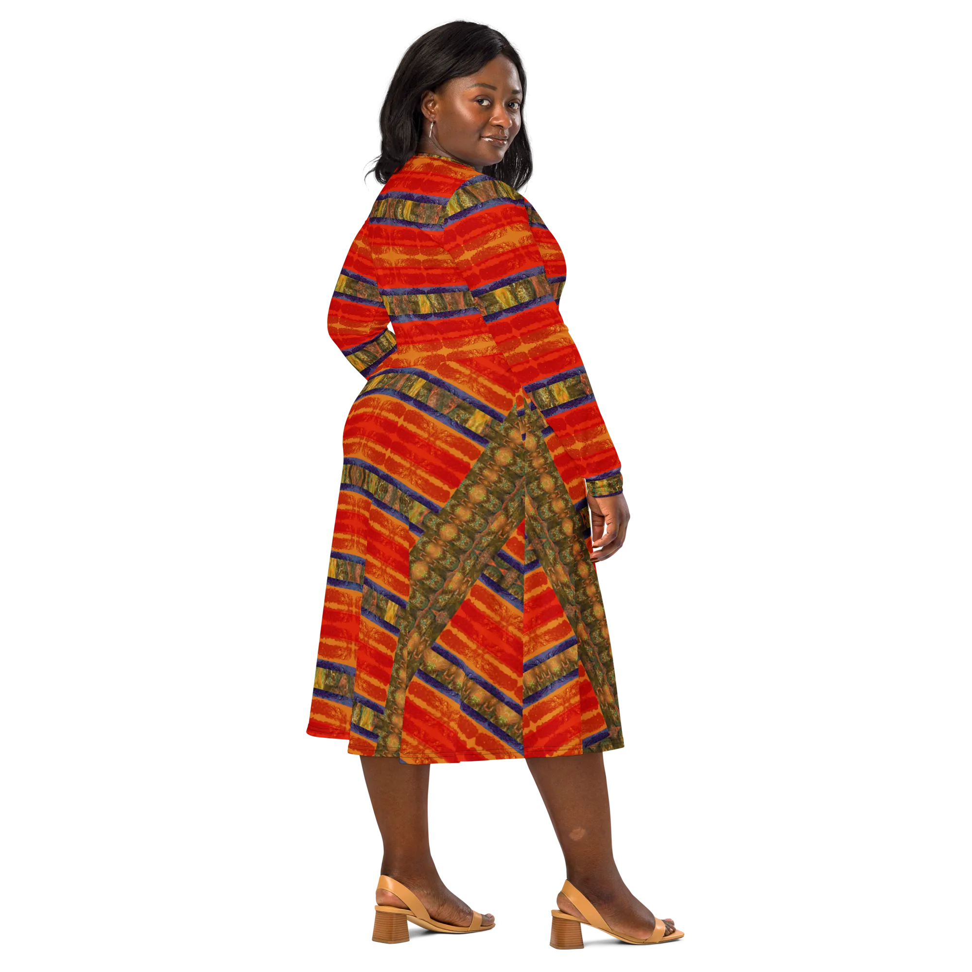 Long Sleeve Midi Dress (Her/Muliebris)(Rind#6 Rind Link) RJSTH@Fabric#6 RJSTHS2022 RJS