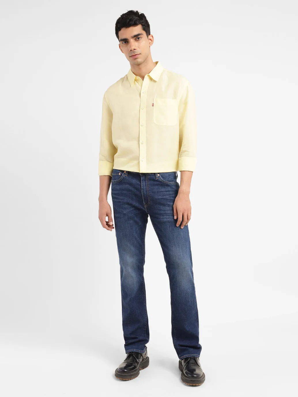 Men's 513 Dark Indigo Slim Fit Mid Rise Jeans
