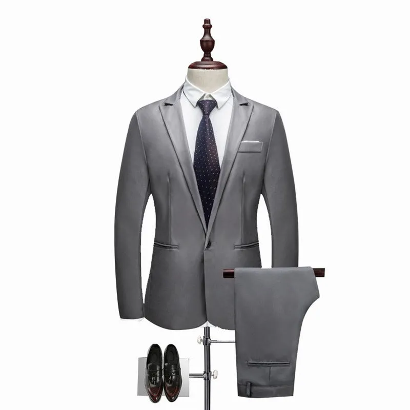 Men's Wedding Suit Jackets Slim Pants  Men's Suits  