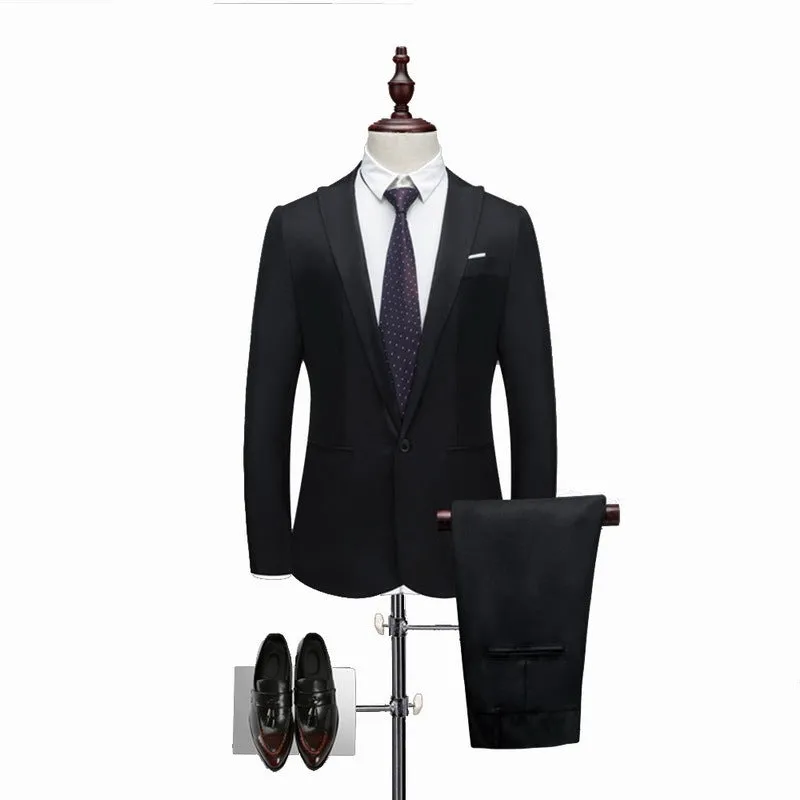 Men's Wedding Suit Jackets Slim Pants  Men's Suits  