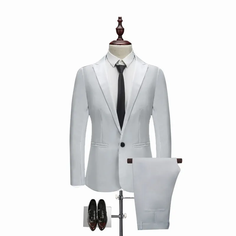 Men's Wedding Suit Jackets Slim Pants  Men's Suits  