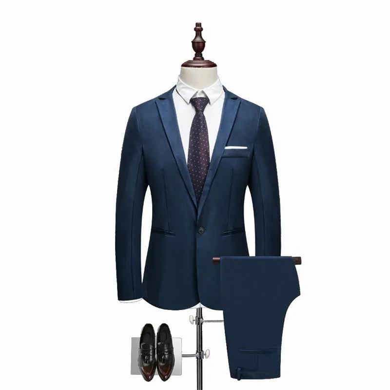 Men's Wedding Suit Jackets Slim Pants  Men's Suits  
