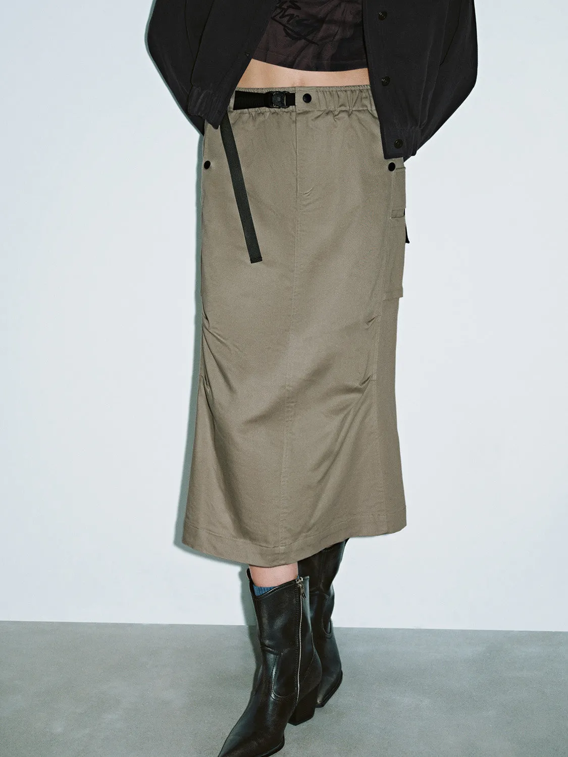 Regular Elastic Straight Skirts