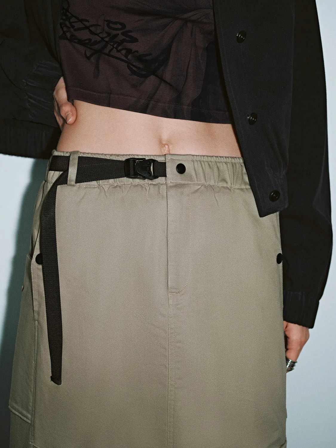 Regular Elastic Straight Skirts