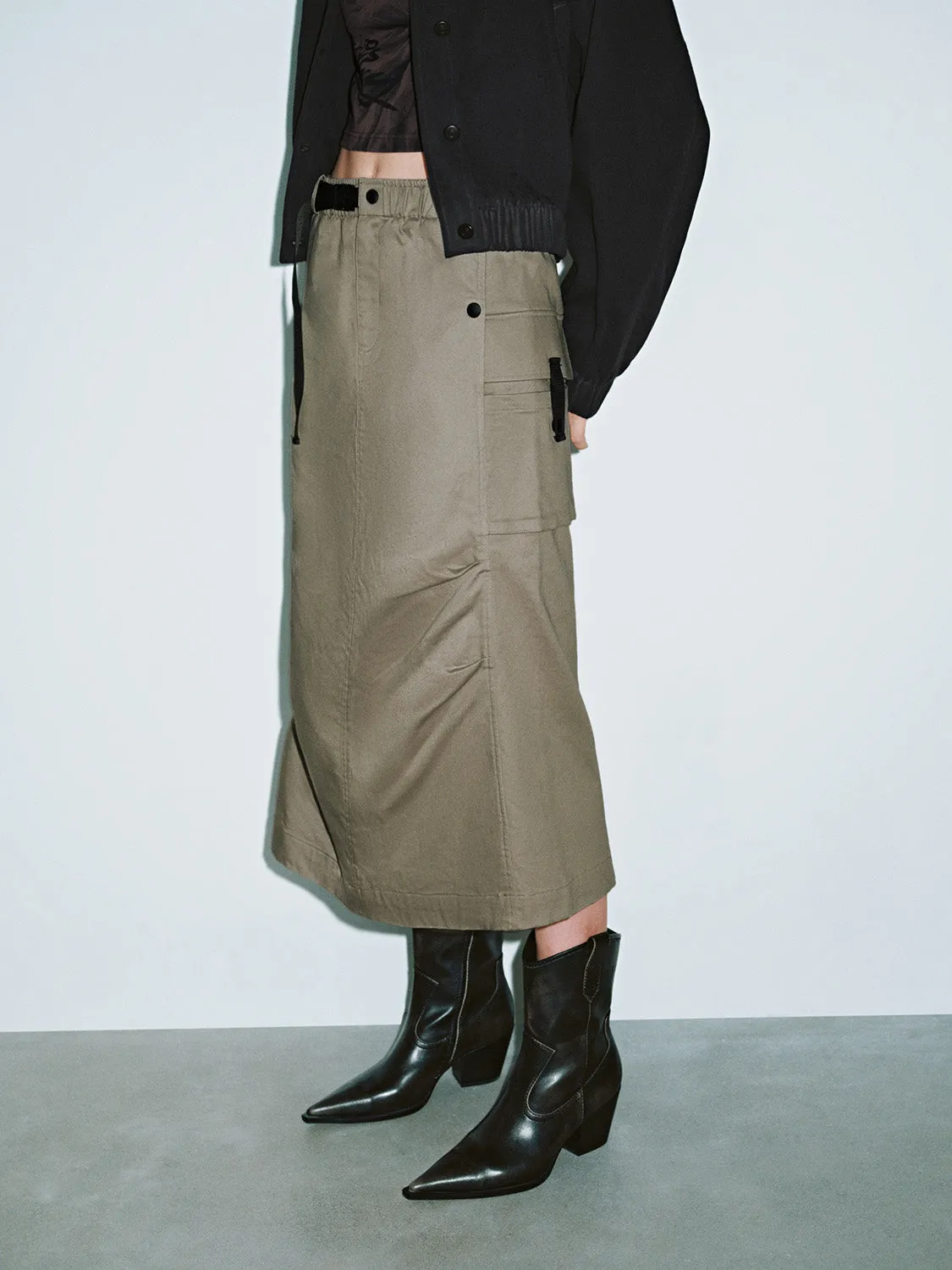 Regular Elastic Straight Skirts