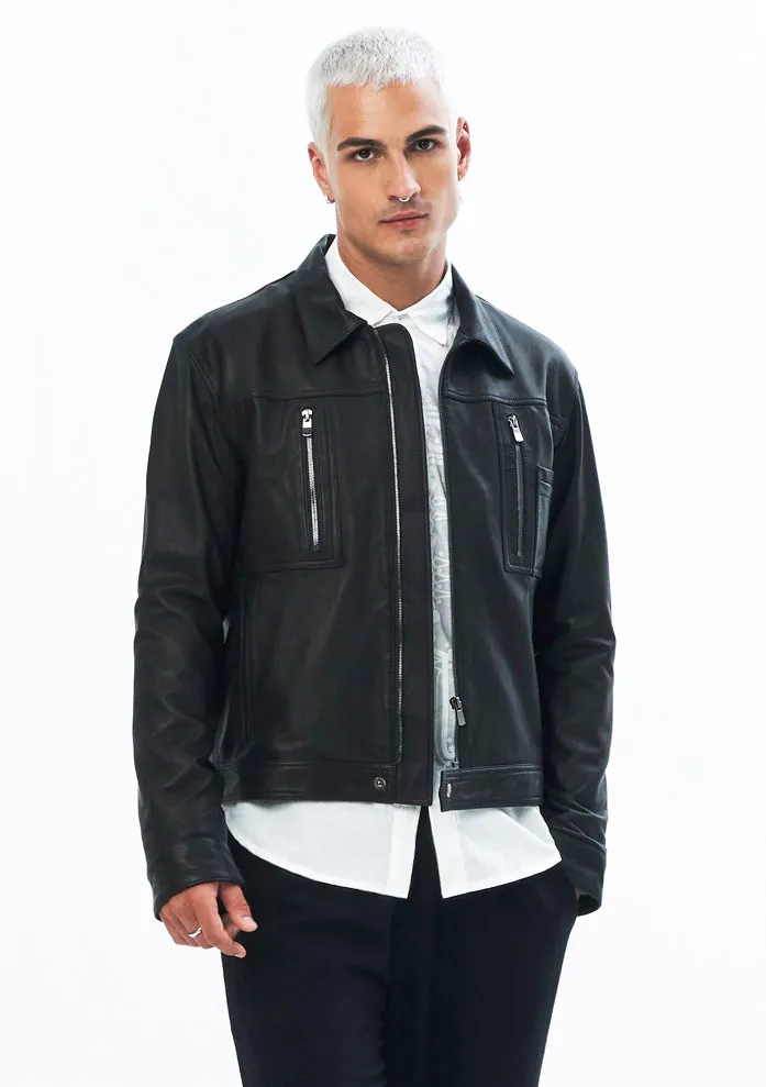 SERGEANT JACKET IN BLACK