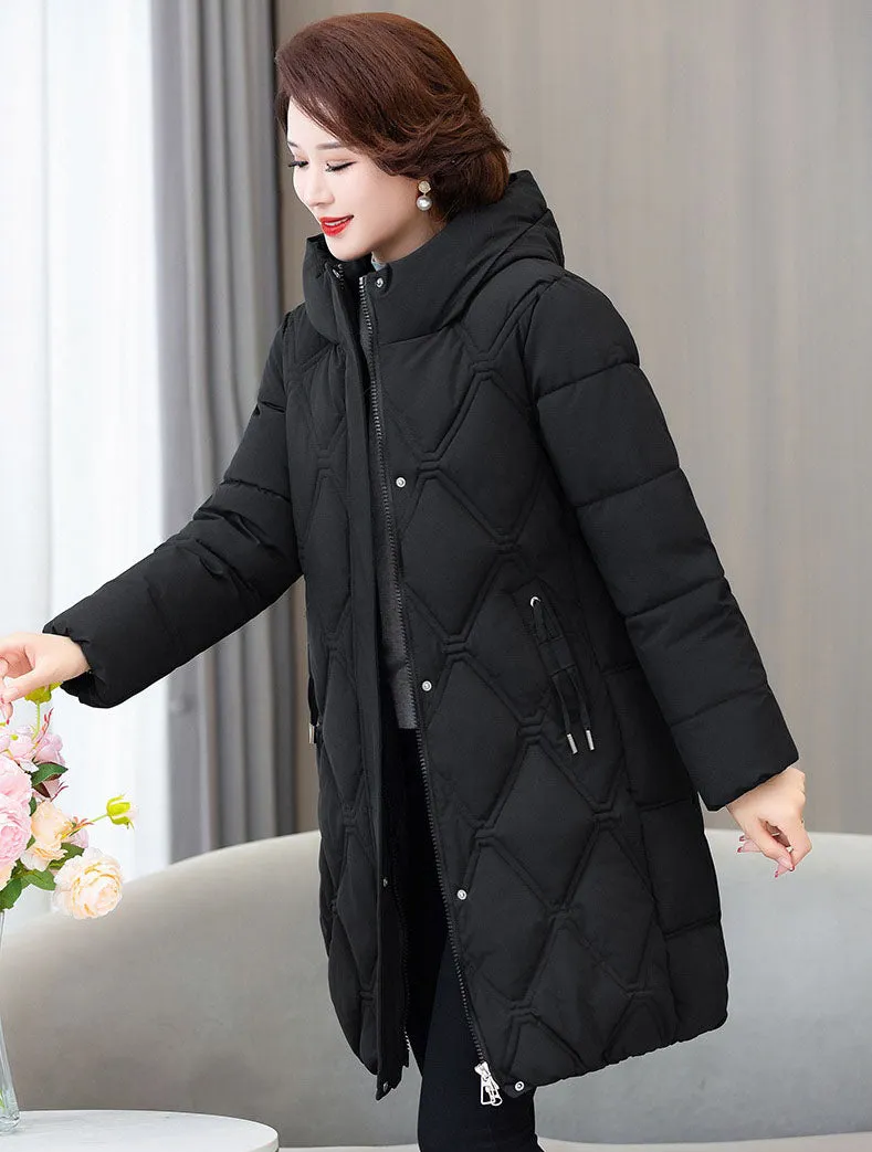 Stylish Water-Resistant Padded Puffer Coat for Women