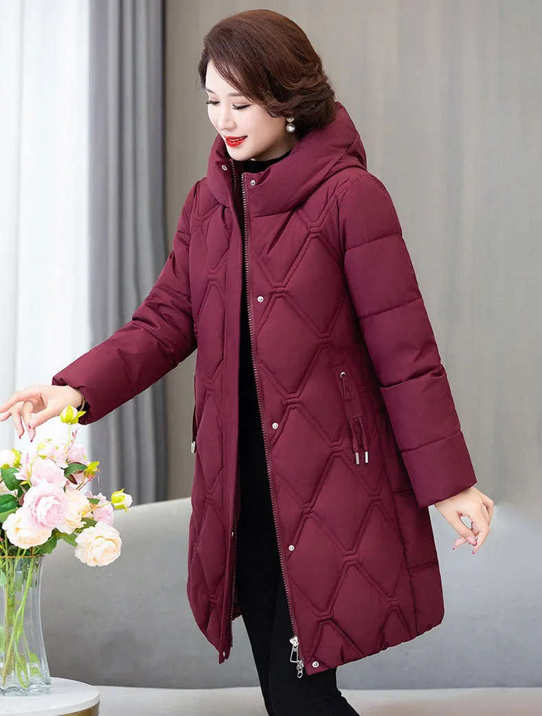 Stylish Water-Resistant Padded Puffer Coat for Women