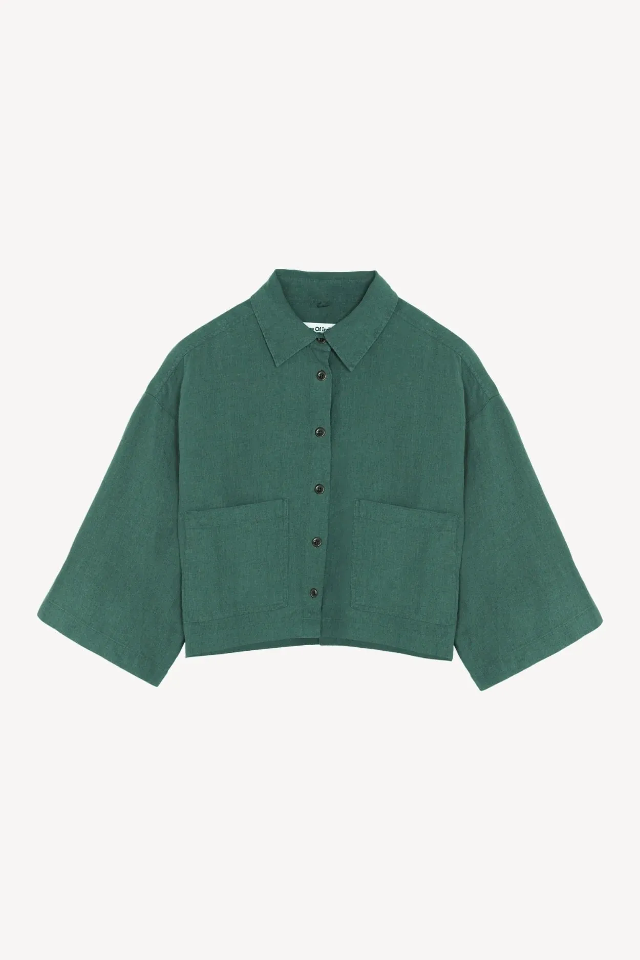 Wanda Linen Overshirt Bistro Green