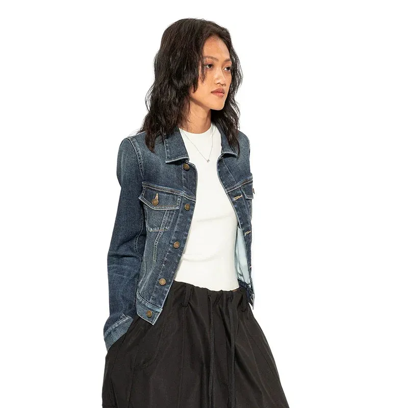 Washed Slim Denim Jacket