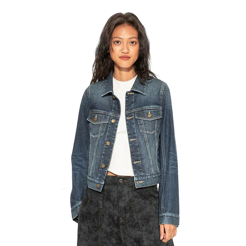 Washed Slim Denim Jacket