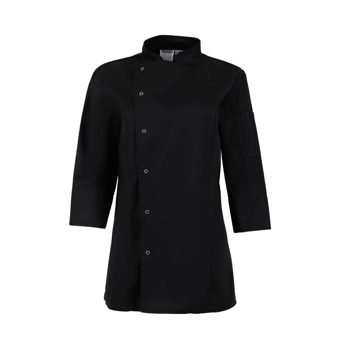 Whites Ladies Fitted Chef Jacket Black L