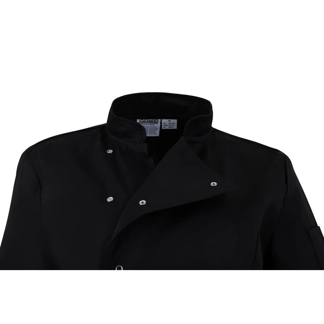 Whites Ladies Fitted Chef Jacket Black L