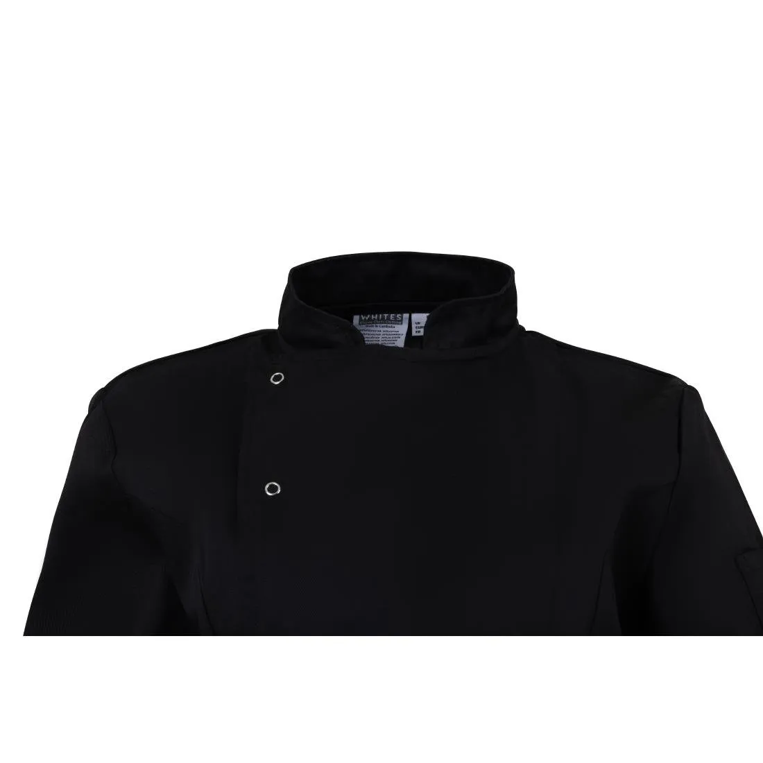 Whites Ladies Fitted Chef Jacket Black L