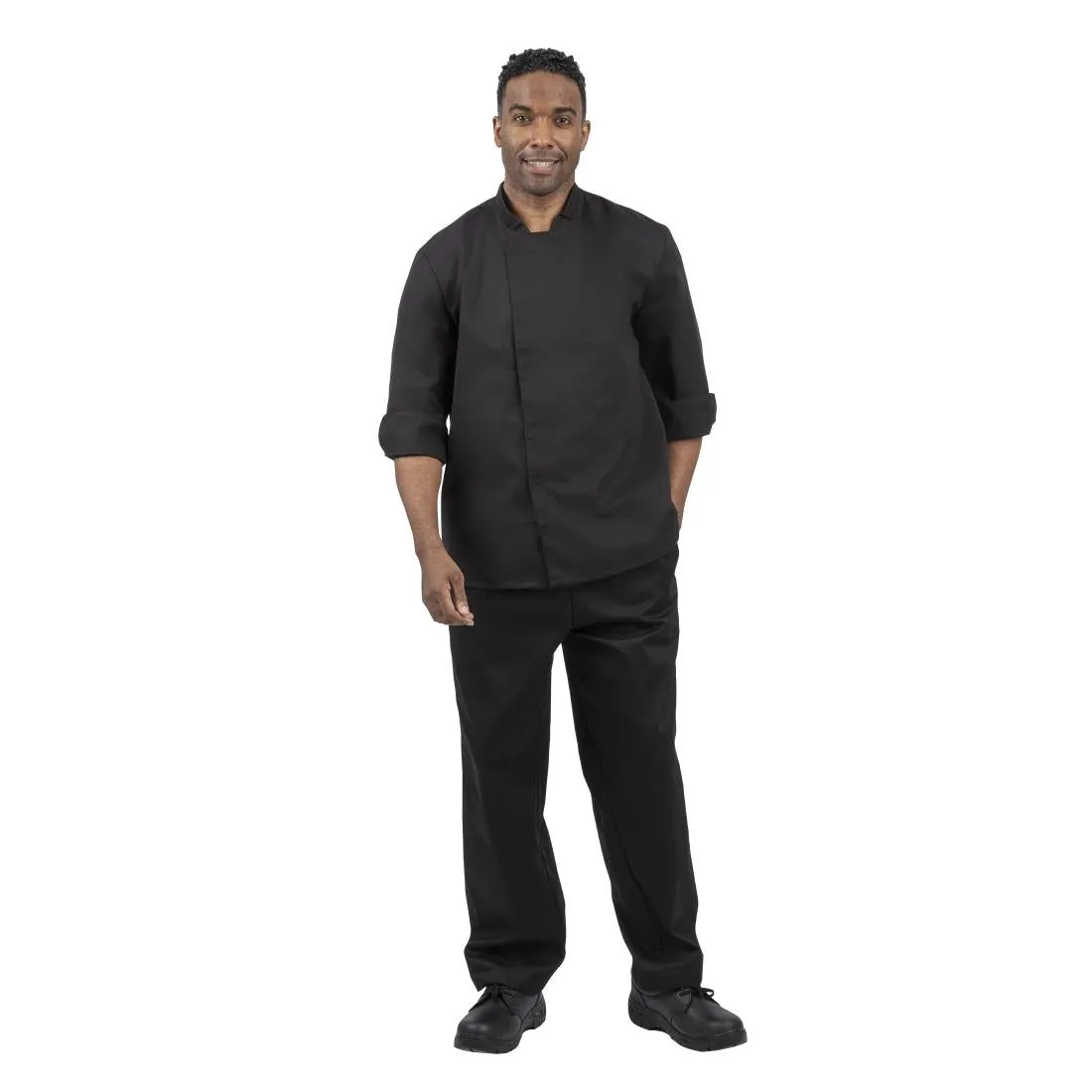 Whites Unisex Atlanta Chef Jacket Black Teflon M