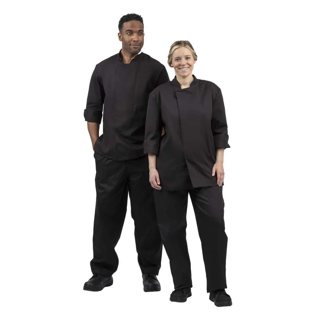 Whites Unisex Atlanta Chef Jacket Black Teflon M