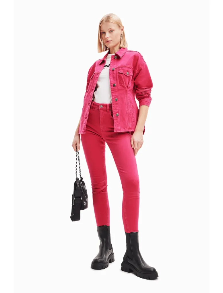Women's Pink Denim Jacket